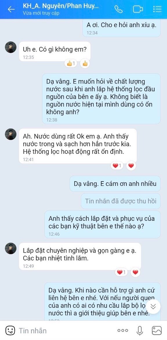 Khách hàng anh Nguyên - Q.Tân Bình